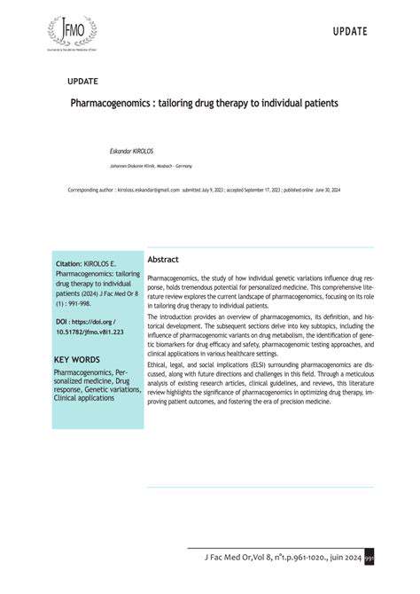 Biotechnology in Personalized Medicine