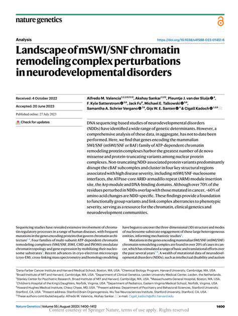 TheComplexLandscapeofNeurodevelopmentalDisorders