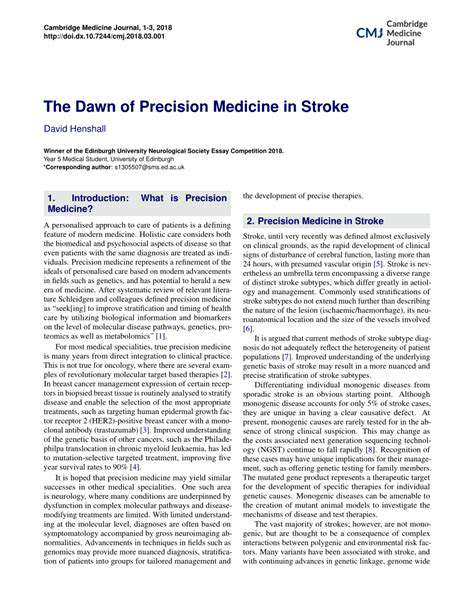 TheDawnofPrecisionMedicine